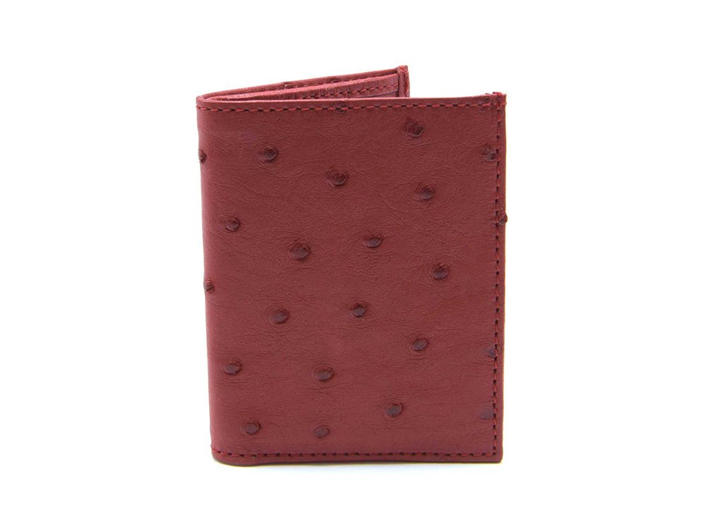 Karoo Ostrich Leather Card Holder Wallet - Ostrich Leather Wallet