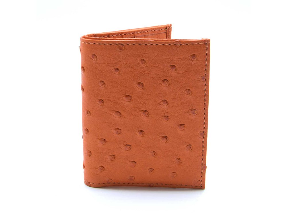 Karoo Ostrich Leather Card Holder Wallet - Ostrich Leather Wallet