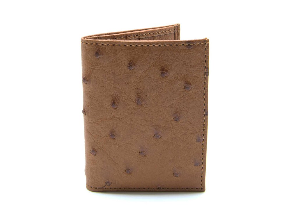 Karoo Ostrich Leather Card Holder Wallet - Ostrich Leather Wallet