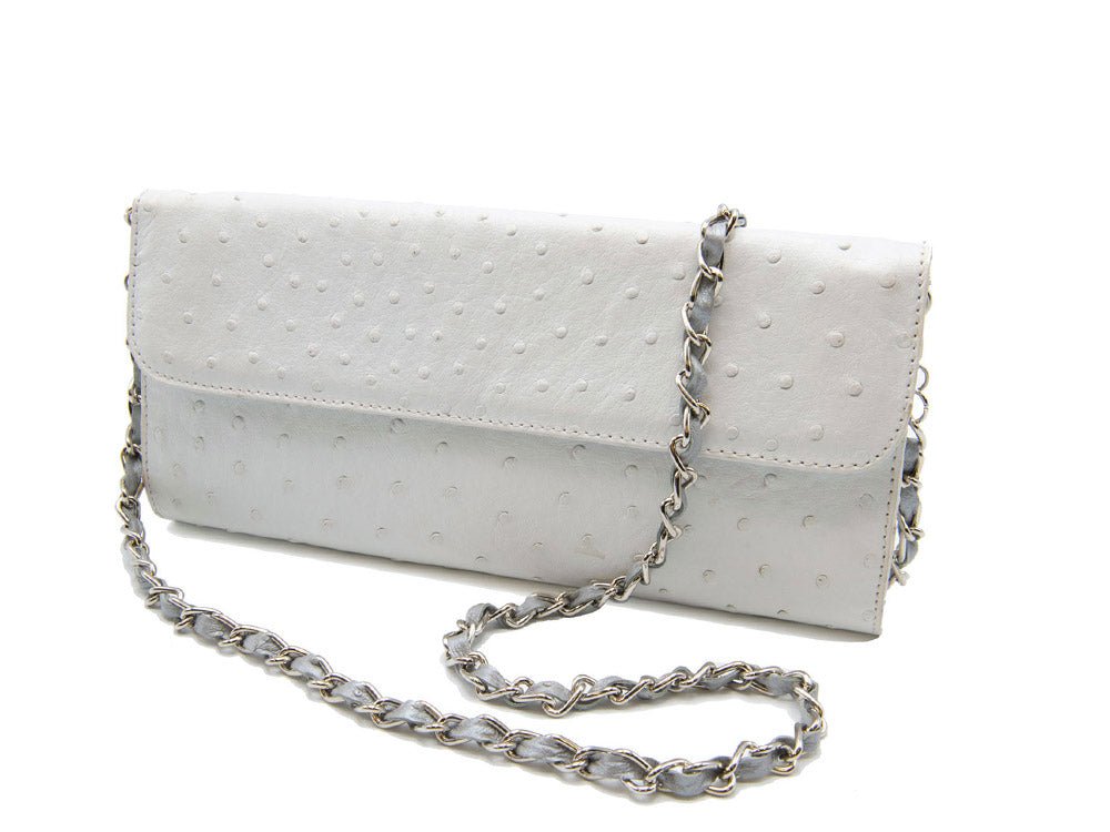 Karoo Ostrich Leather Clutch Bag - Ostrich Leather Bag