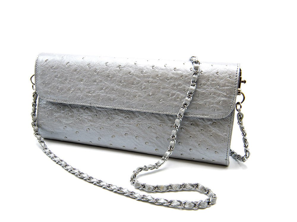 Karoo Ostrich Leather Clutch Bag - Ostrich Leather Bag