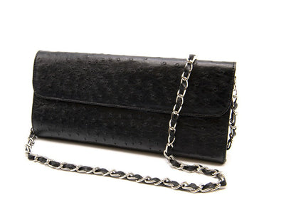 Karoo Ostrich Leather Clutch Bag - Ostrich Leather Bag