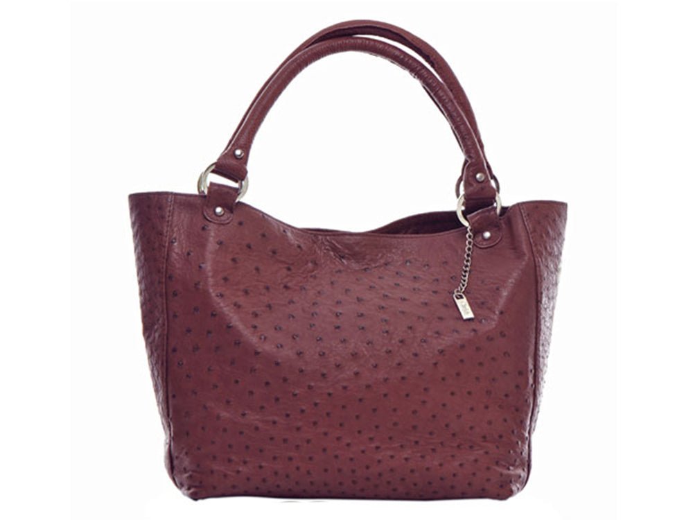 Karoo Ostrich Leather Tote Handbag - Ostrich Leather Bag