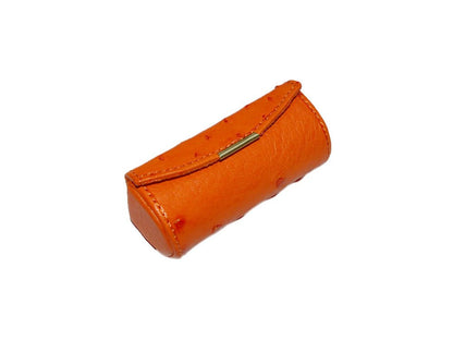 Leather Lipstick Case | Ostrich Leather - Ostrich Leather Gift