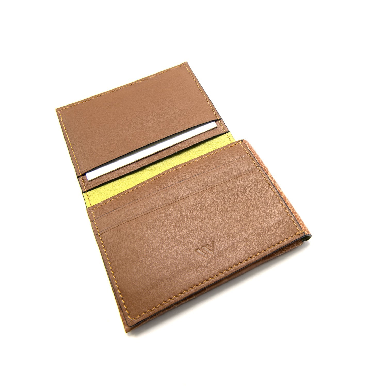 Montana Ostrich Shin Leather Credit Card Folder - Ostrich Leather Wallet