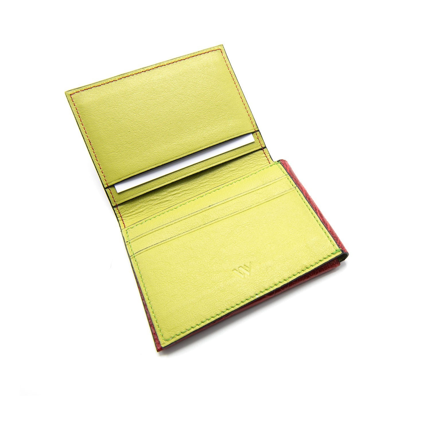 Montana Ostrich Shin Leather Credit Card Folder - Ostrich Leather Wallet