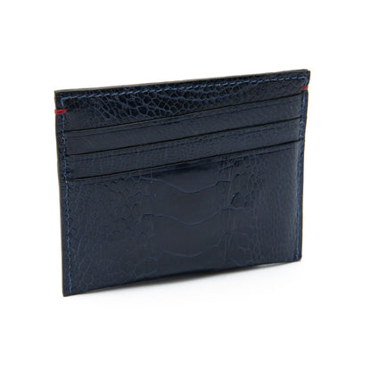 Nebraska Ostrich Shin Leather Small Cardholder - Ostrich Leather Wallet