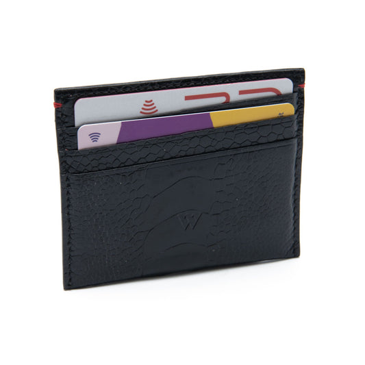 Nebraska Ostrich Shin Leather Small Cardholder - Ostrich Leather Wallet