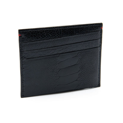 Nebraska Ostrich Shin Leather Small Cardholder - Ostrich Leather Wallet