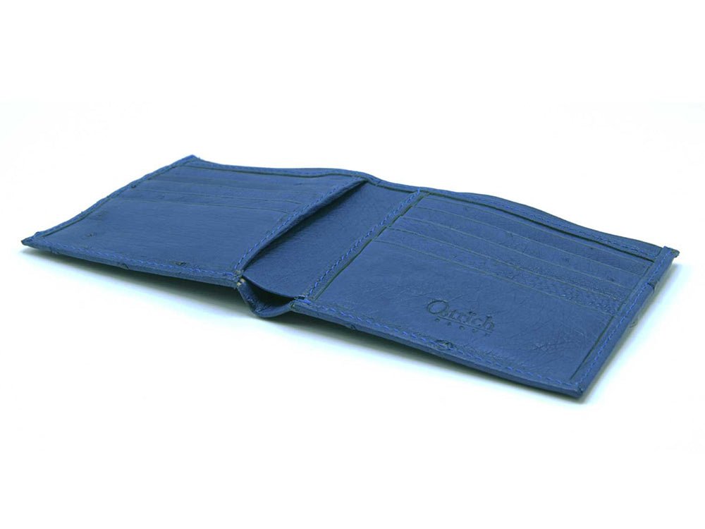 Ostrich Leather Billfold Wallet - Ostrich Leather Wallet