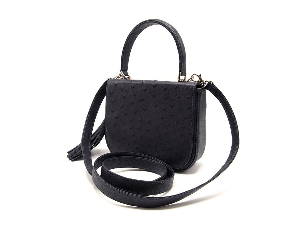 Ostrich Leather Cross Body Bag - Ostrich Leather Bag