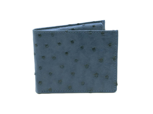 Ostrich Leather Diamond Wallet - Ostrich Leather Wallet