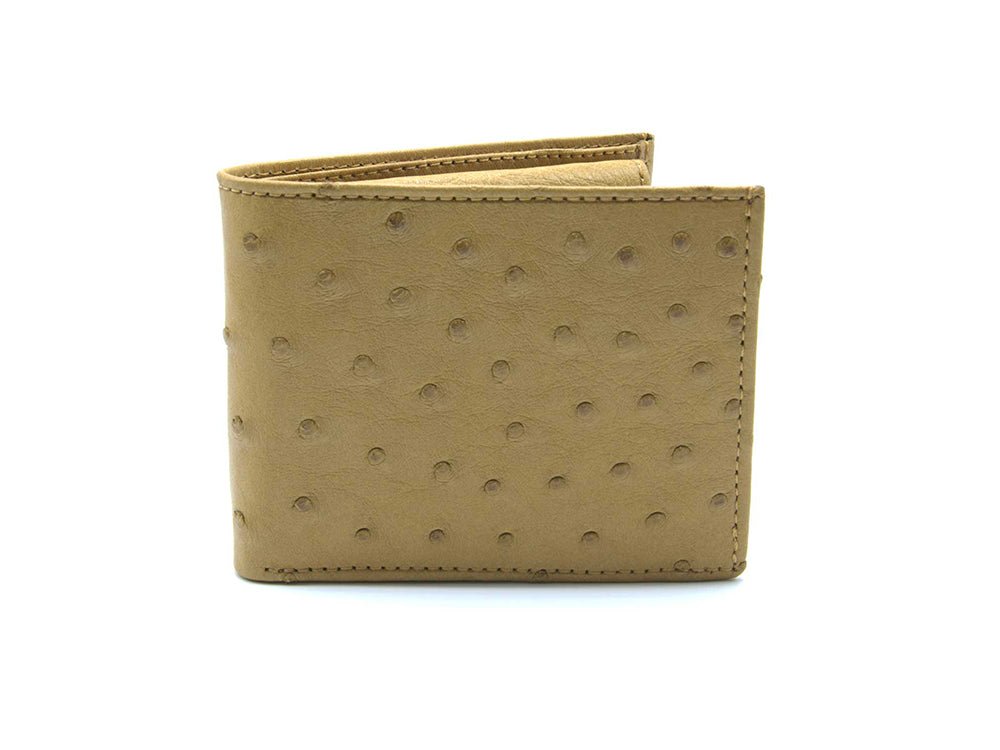 Ostrich Leather Diamond Wallet - Ostrich Leather Wallet