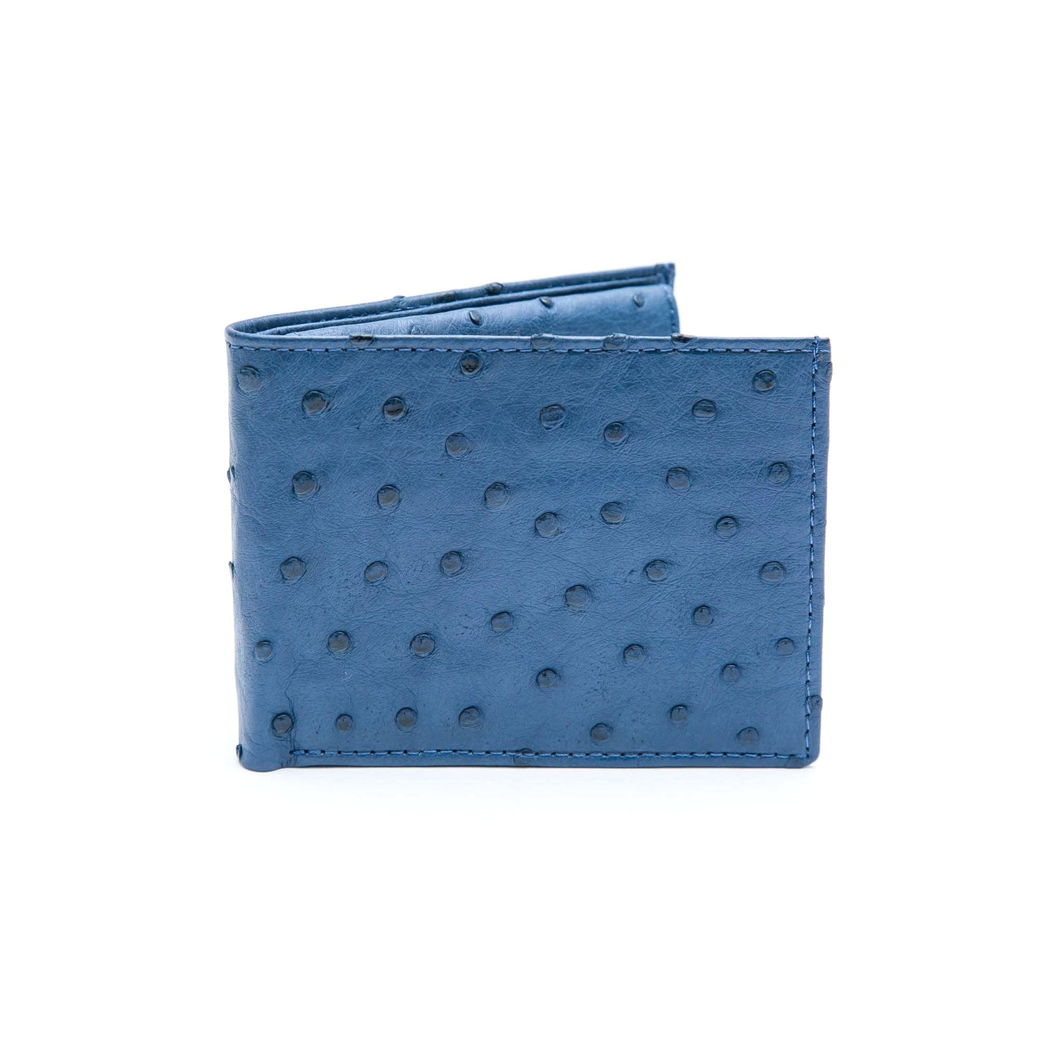 Ostrich Leather Diamond Wallet - Ostrich Leather Wallet