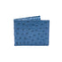 Ostrich Leather Diamond Wallet - Ostrich Leather Wallet