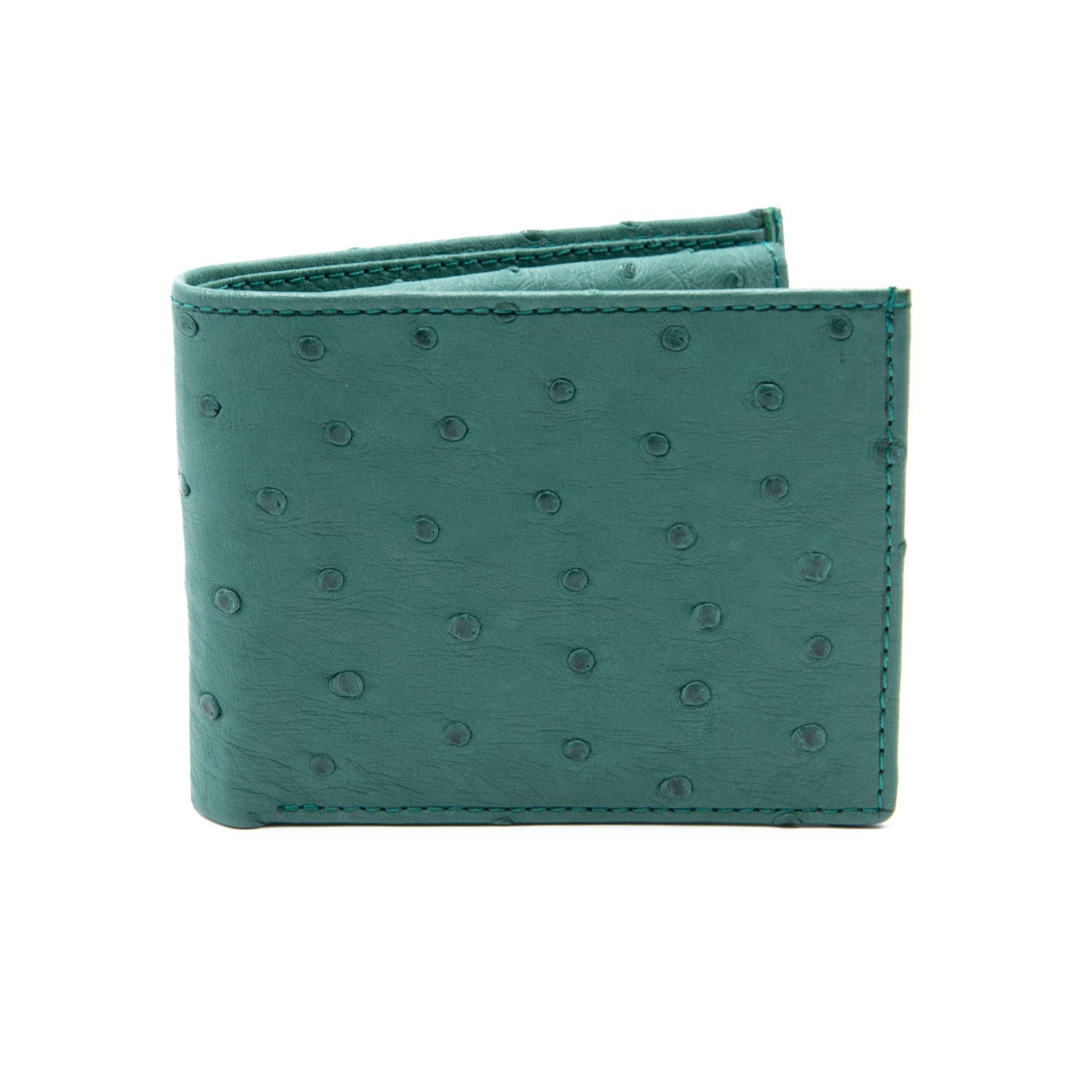 Ostrich Leather Diamond Wallet - Ostrich Leather Wallet