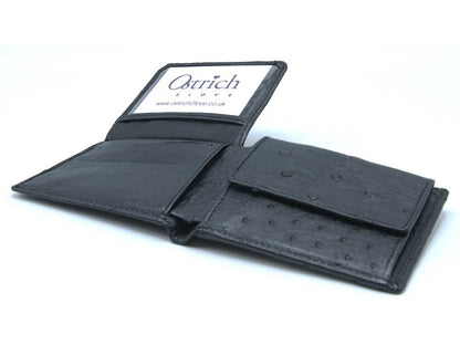 Ostrich Leather Diamond Wallet - Ostrich Leather Wallet