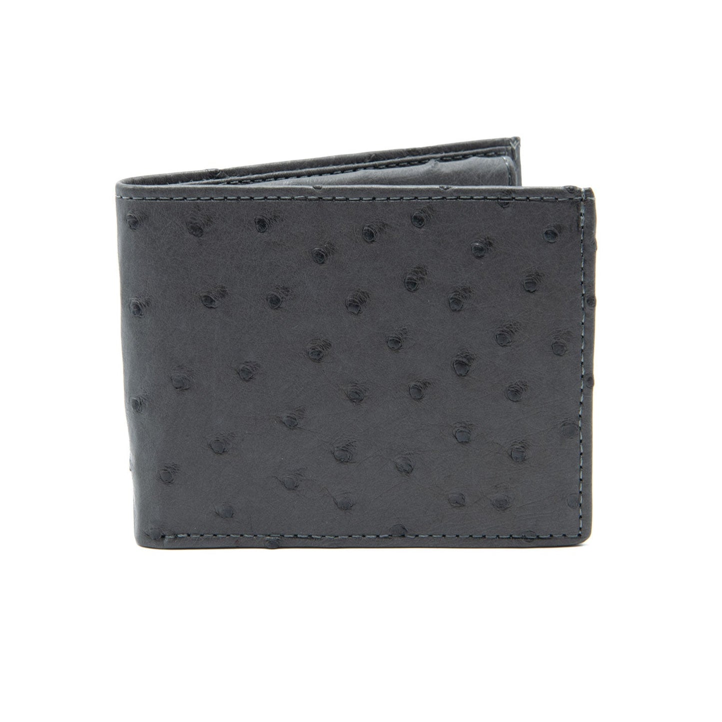 Ostrich Leather Diamond Wallet - Ostrich Leather Wallet