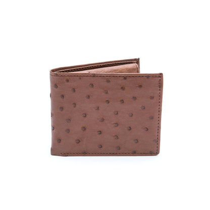 Ostrich Leather Diamond Wallet - Ostrich Leather Wallet