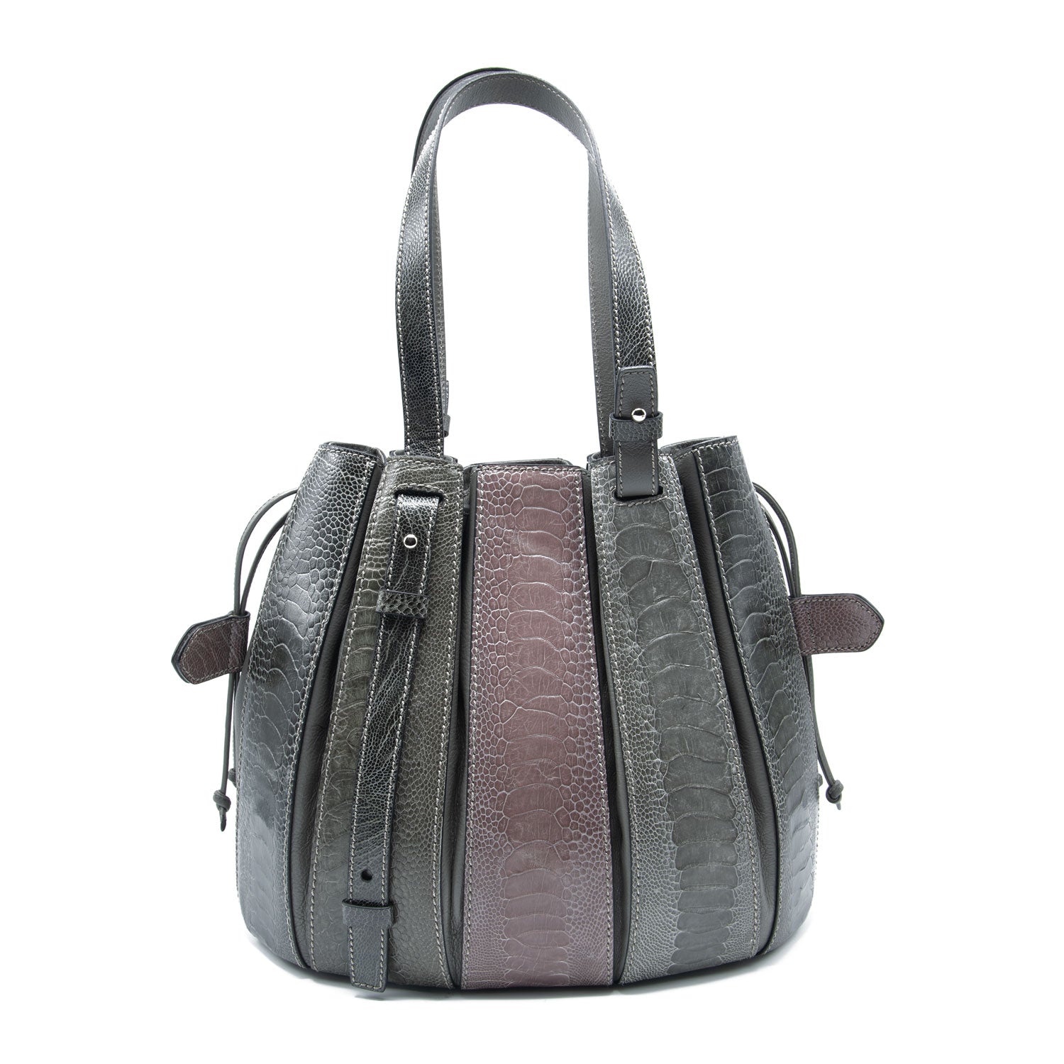 Ostrich Leather Racing Bag - Ostrich Leather Bag