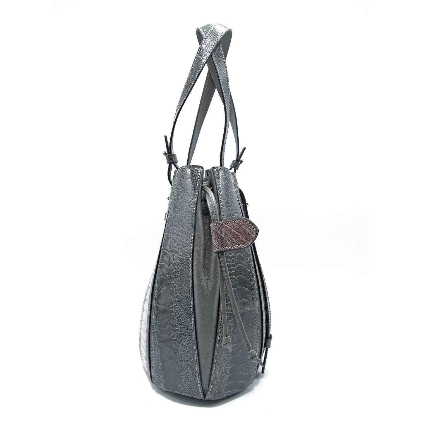 Ostrich Leather Racing Bag - Ostrich Leather Bag