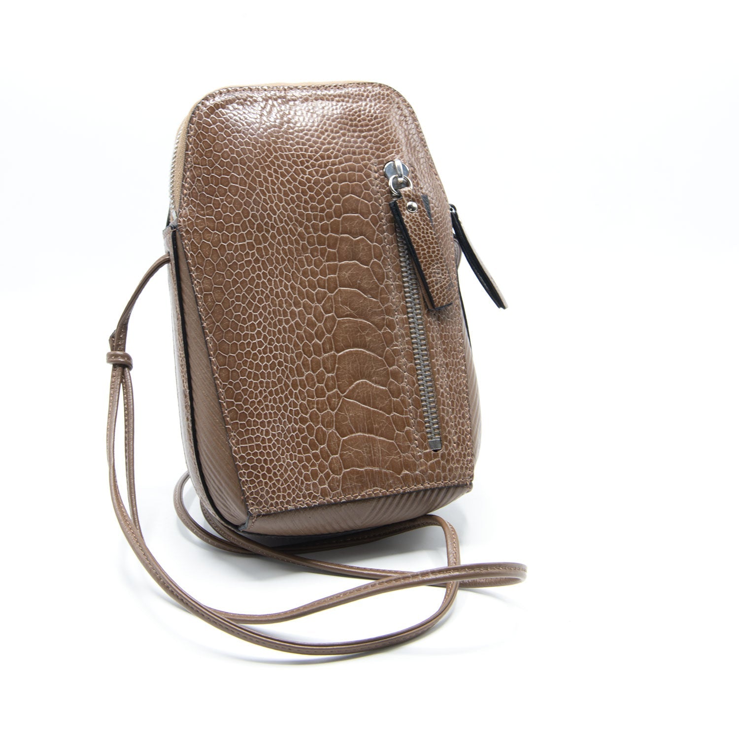 Ostrich Shin Leather Phone Bag - Ostrich Leather Bag