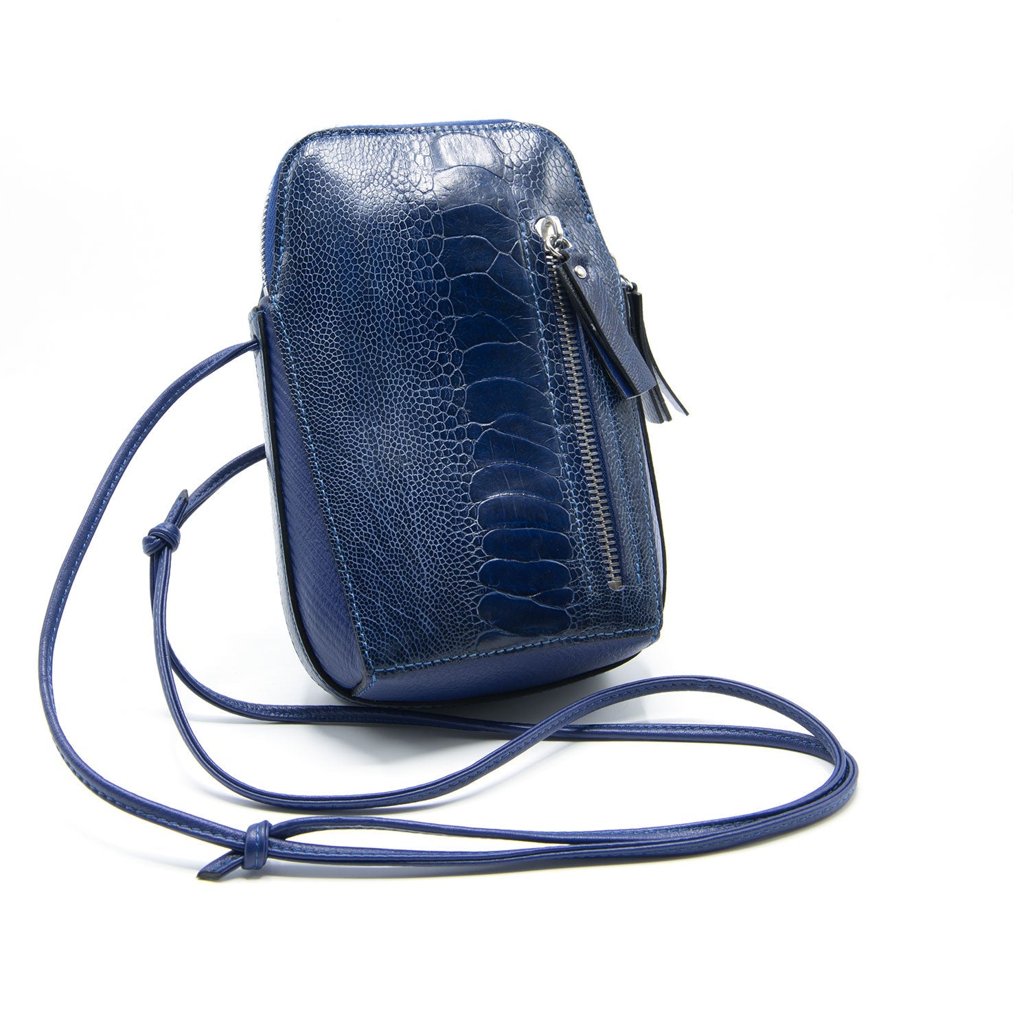 Ostrich Shin Leather Phone Bag - Ostrich Leather Bag