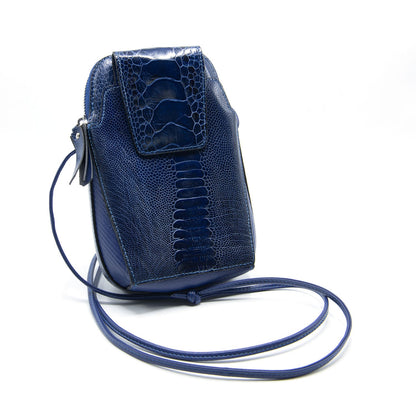 Ostrich Shin Leather Phone Bag - Ostrich Leather Bag