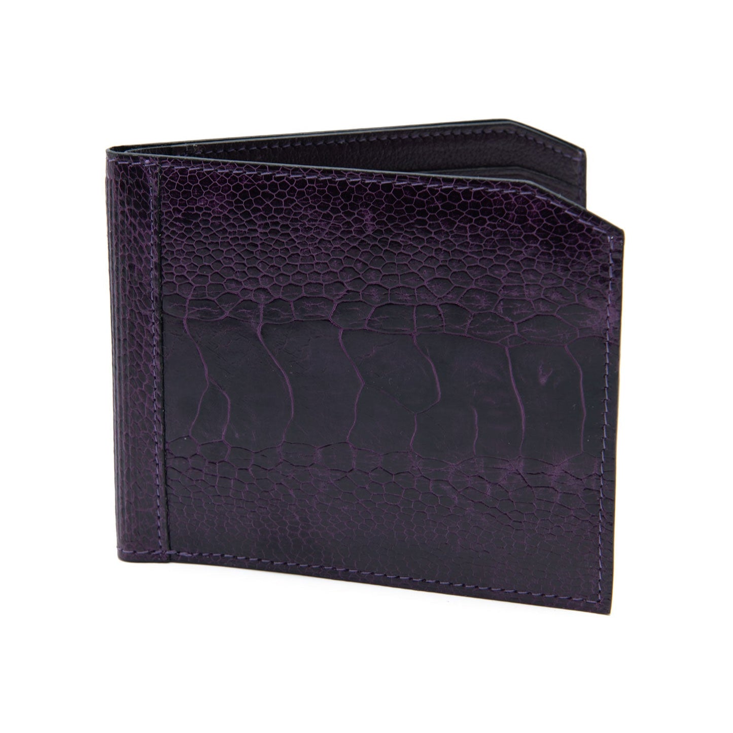 Santa Fe Ostrich Shin Leather Billfold Wallet - Ostrich Leather Wallet