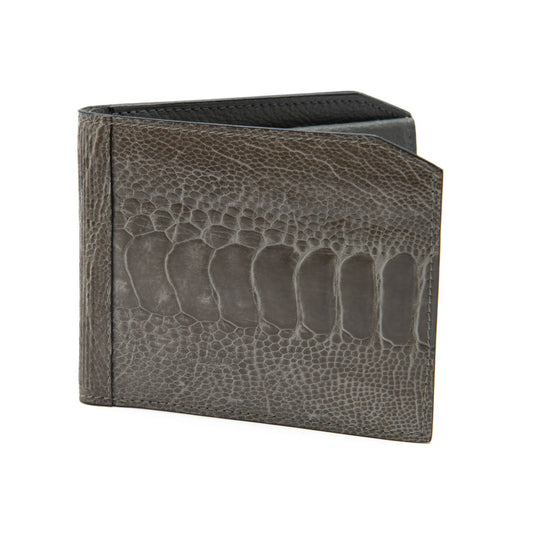 Sante Fe Ostrich Shin Leather Bill & Coin Wallet - Ostrich Leather Wallet
